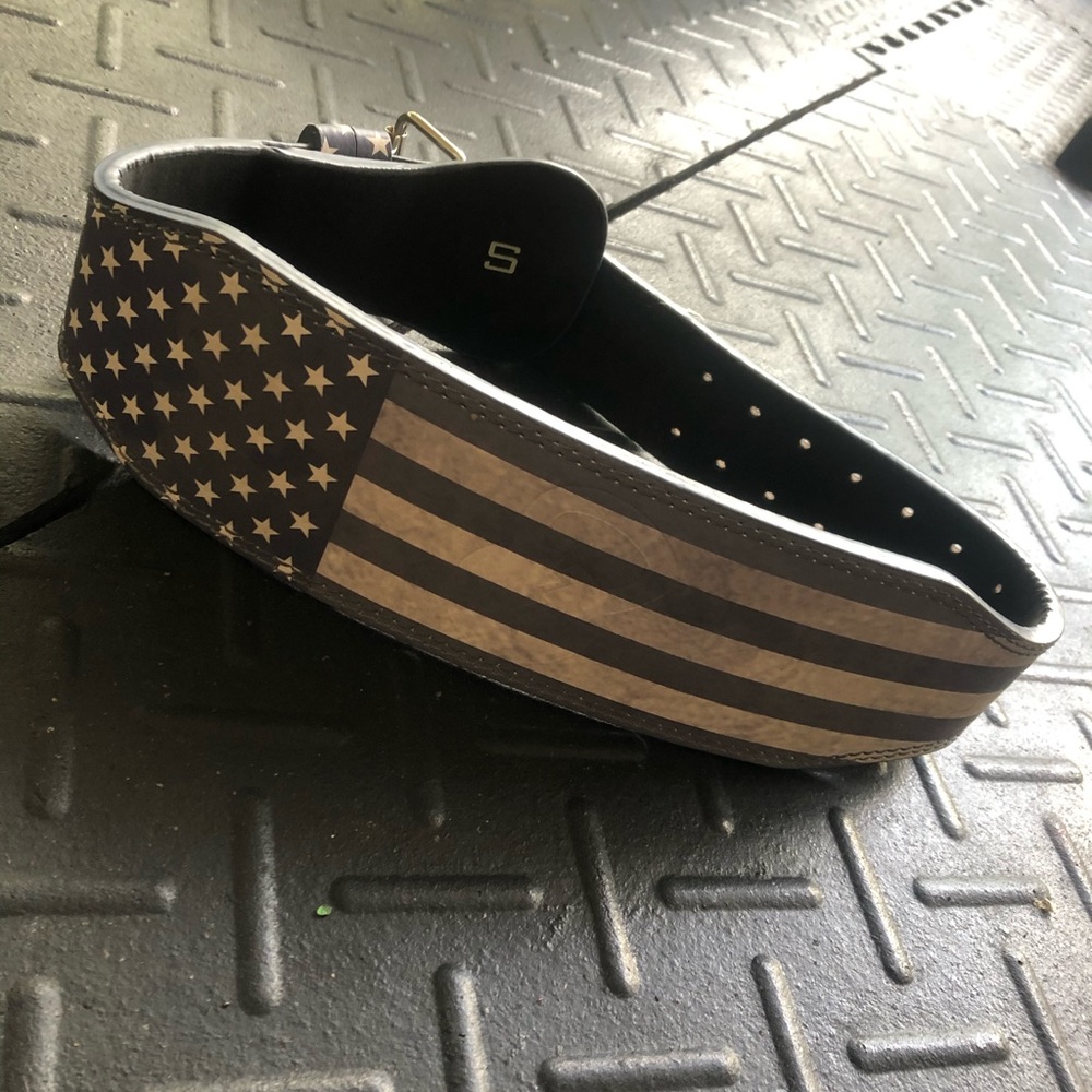 Stylish Black American Flag Print Women's Belt